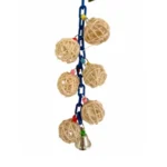 Parrot-Supplies Woven Vine Munch Ball Blue Chain Parrot Toy