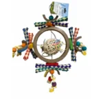 Parrot-Supplies Willow Munch Ball Magical Space Station Parrot Toy