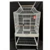 Parrot-Supplies Tampa II Open Top Parrot Cage With Stand - White